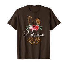 Load image into Gallery viewer, Leopard Bunny Memaw Easter Mothers Day Gifts TShirt352327