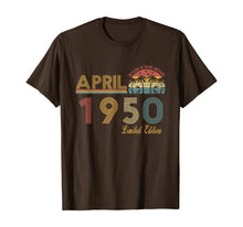 Load image into Gallery viewer, Vintage April 1950 70 Year Old Bday Gifts 70th Birthday TShirt385726
