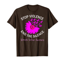 Load image into Gallery viewer, Stop Violence End Silence Domestic Violence Support T-Shirt