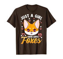 Load image into Gallery viewer, Funny shirts V-neck Tank top Hoodie sweatshirt usa uk au ca gifts for Just A Girl Who Loves Foxes Kids Girls Cute Fox Gift Mom T-Shirt 1085790