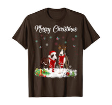 Load image into Gallery viewer, Funny shirts V-neck Tank top Hoodie sweatshirt usa uk au ca gifts for Merry Christmas Santa Bull Terrier Dog Gift Xmas T-Shirt 680581