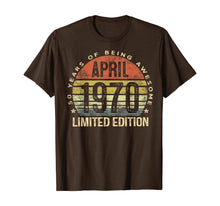 Load image into Gallery viewer, April 1970 Limited Edition 50 Year Old Gifts 50th Birthday TShirt394651