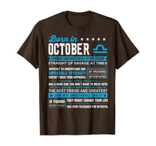 Load image into Gallery viewer, October Birthday Gifts - Born In October Libra T-Shirt T-Shirt