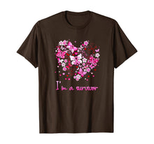Load image into Gallery viewer, I'm a survivor heart pink ribbon breast cancer shirt 113005