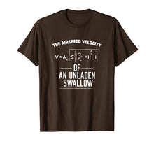 Load image into Gallery viewer, Funny shirts V-neck Tank top Hoodie sweatshirt usa uk au ca gifts for FUNNY AIRSPEED VELOCITY OF AN UNLADEN SWALLOW T-SHIRT Maths 2155857