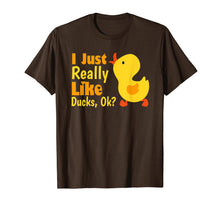 Load image into Gallery viewer, Funny shirts V-neck Tank top Hoodie sweatshirt usa uk au ca gifts for I Just Really Like Ducks Ok Funny Kids Birthday Shirt Gift 452633