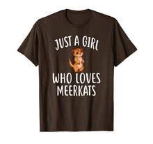 Load image into Gallery viewer, Funny shirts V-neck Tank top Hoodie sweatshirt usa uk au ca gifts for Just A Girl who loves MEERKATS T-Shirt Funny MEERKAT Tee 3984578