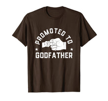 Load image into Gallery viewer, Mens Promoted To Godfather est 2019 t shirt Fathers Day Gifts 230263