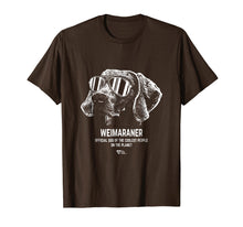 Load image into Gallery viewer, Weimaraner Official Dog Of The Coolest Pup Lovers T-Shirt