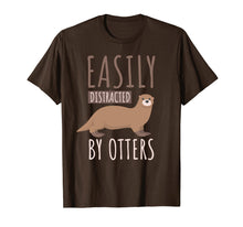 Load image into Gallery viewer, Funny shirts V-neck Tank top Hoodie sweatshirt usa uk au ca gifts for Easily Distracted By Otters T-shirt. Otters Lover Cute Gifts 1527094