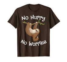 Load image into Gallery viewer, Funny shirts V-neck Tank top Hoodie sweatshirt usa uk au ca gifts for No Hurry No Worries Sloth T-Shirt Funny Lazy Sleepy Gifts 2128023