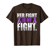 Load image into Gallery viewer, Funny shirts V-neck Tank top Hoodie sweatshirt usa uk au ca gifts for Her Fight Is My Fight Hodgkin's Lymphoma Violet Ribbon T Shi 3975934