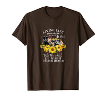 Load image into Gallery viewer, Funny shirts V-neck Tank top Hoodie sweatshirt usa uk au ca gifts for Living life somewhere between Jesus take the wheel cow shirt 1737183