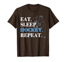 Load image into Gallery viewer, Funny shirts V-neck Tank top Hoodie sweatshirt usa uk au ca gifts for Eat Sleep Hockey Repeat Hockey T Shirt Men Gifts Player 3667282