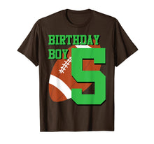 Load image into Gallery viewer, 5th Birthday Football Boy Shirt | 5 year old Field Players 1052662