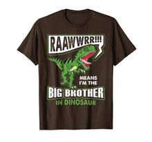 Load image into Gallery viewer, Funny shirts V-neck Tank top Hoodie sweatshirt usa uk au ca gifts for Big Brother in Dinosaur T-Rex T-Shirt Toddler Kids Gifts 3512587