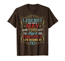 Load image into Gallery viewer, Funny shirts V-neck Tank top Hoodie sweatshirt usa uk au ca gifts for Legends Were Born In MAY 1939 80th Birthday Gifts T Shirt 827607