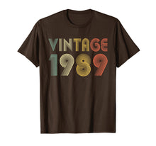 Load image into Gallery viewer, Retro Vintage 1989 Tshirt 30th Birthday Gifts 30 Years Old