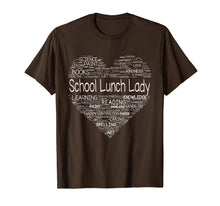 Load image into Gallery viewer, School Lunch Lady Teacher Back To School Shirt Heart 728511