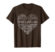 Load image into Gallery viewer, School Lunch Lady Teacher Back To School Shirt Heart