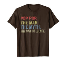 Load image into Gallery viewer, Vintage Pop pop The Man The Myth The Bad Influence Shirt 146911