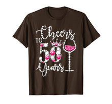 Load image into Gallery viewer, Cheers to 50 Years T-shirt 50th Birthday diamond wine Crown 168301