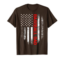 Load image into Gallery viewer, Vintage Usa American Flag Proud Baseball Dad Player T-Shirt