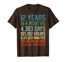 Load image into Gallery viewer, Vintage 12th Birthday Shirt Gift 12 Years Old Being Awesome