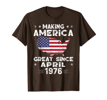 Load image into Gallery viewer, Funny shirts V-neck Tank top Hoodie sweatshirt usa uk au ca gifts for 43rd Birthday Gift Making America Great Since April 1976 Tee 2747045