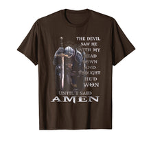 Load image into Gallery viewer, The Devil Saw Me With My Head Down Thought He'D Won Tshirt