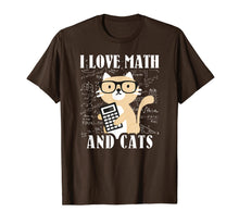 Load image into Gallery viewer, Funny shirts V-neck Tank top Hoodie sweatshirt usa uk au ca gifts for Math Kitty Cat I Love Math And Cats Mathematics Math Gifts T-Shirt 470777