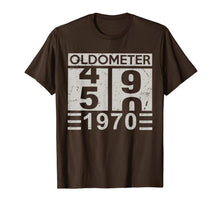 Load image into Gallery viewer, Oldometer 49 50 Born In 1970 Funny Birthday Dad Gifts T-Shirt-361117