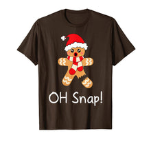 Load image into Gallery viewer, Funny shirts V-neck Tank top Hoodie sweatshirt usa uk au ca gifts for Womens Gingerbread Man Gift Funny Cute Christmas Oh Snap T-Shirt 636160