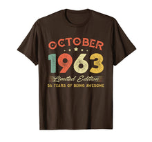 Load image into Gallery viewer, October 1963 56 Years Old Vintage 56th Birthday Gifts T-Shirt