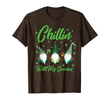 Load image into Gallery viewer, Chillin With My Gnomies Plaid St Patricks Day Gifts T-Shirt-5896071