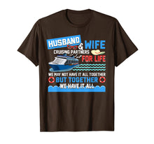Load image into Gallery viewer, Husband And Wife Cruising Partners For Life Fun Cruise Lover T-Shirt-2417537