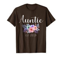 Load image into Gallery viewer, Women Gifts Auntie Est 2019 Pregnancy Announcement Reveal T-Shirt