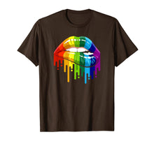 Load image into Gallery viewer, LGBT Rainbow Lip Gay Pride T-Shirt-860618