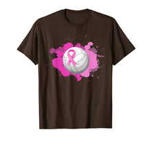 Load image into Gallery viewer, Volleyball Pink Ribbon Breast Cancer Awareness Gifts T-Shirt