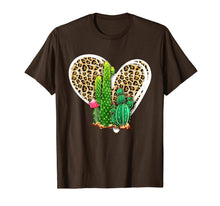 Load image into Gallery viewer, Leopard Heart Cactus Valentine's Day Gifts For Women TShirt652585
