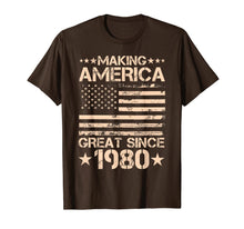 Load image into Gallery viewer, Funny Born in 1980 40 Years Old 40th Birthday Gifts Him Her T-Shirt-1355180