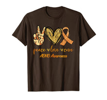 Load image into Gallery viewer, Peace Love Cure Ribbon ADHD Awareness Gifts TShirt857843