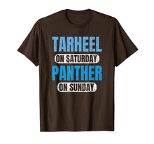 Load image into Gallery viewer, Tarheel on Saturday Panther on Sunday Carolina Gifts Funny T-Shirt-387622