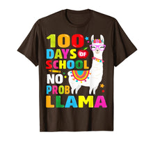 Load image into Gallery viewer, 100 Days of School Shirt No Probllama Llama 100th day T-Shirt-966397