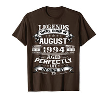 Load image into Gallery viewer, Vintage 25th Birthday August 1994 Shirt 25 Years Old Gift 771928
