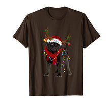 Load image into Gallery viewer, Santa Pug reindeer Light Christmas gifts T-Shirt-1259960
