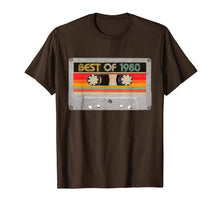 Load image into Gallery viewer, Best Of 1980 40th Birthday Gifts Cassette Tape Vintage T-Shirt-87736
