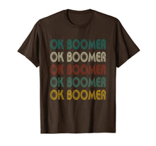 Load image into Gallery viewer, Vintage Ok Boomer Multiline Text Meme  T-Shirt