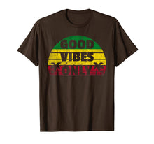 Load image into Gallery viewer, Good Vibes Only Rasta Jamaican Reggae T-Shirt 372793