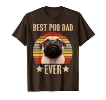 Load image into Gallery viewer, Mens Retro Vintage Best Pug Dad Ever Father's Day T-Shirt-807222